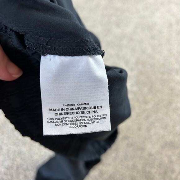 Nike Boys Black Windbreaker Track Pants Full Zip Leg Pants Size Small - Picture 7 of 7